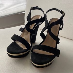 Black and Gold Wedges